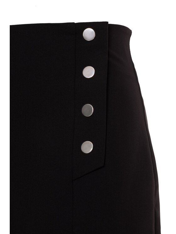 NIFE NIFE Midi sukně SP79 Černá Regular Fit
