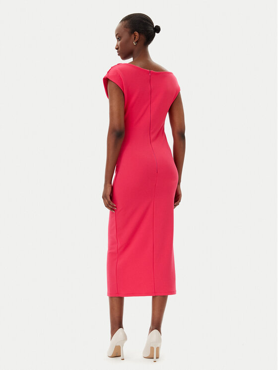 Rinascimento Rinascimento Cocktail obleka CFC0019898002 Roza Regular Fit