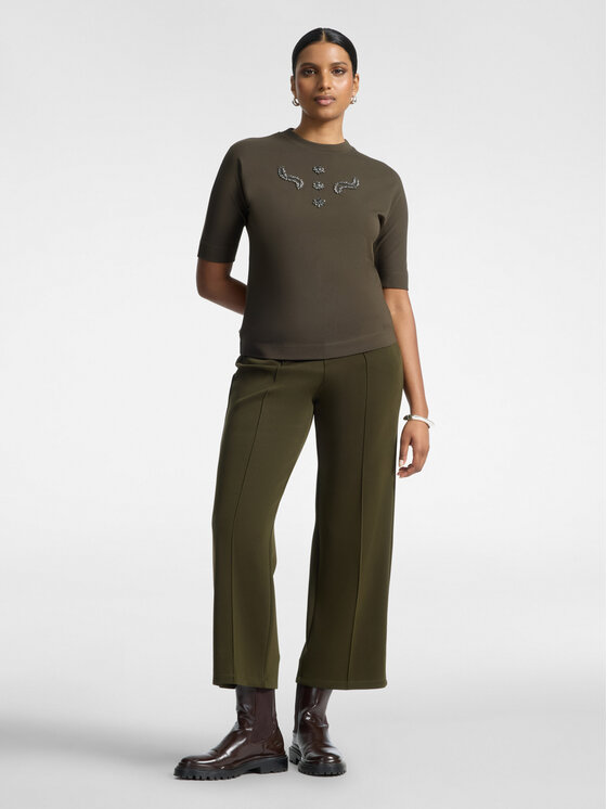 Elena Mirò Elena Mirò Bluza G813Z000694N035 Zielony Regular Fit