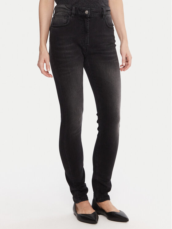 Marella Marella Blugi 2523186104 Negru Skinny Fit