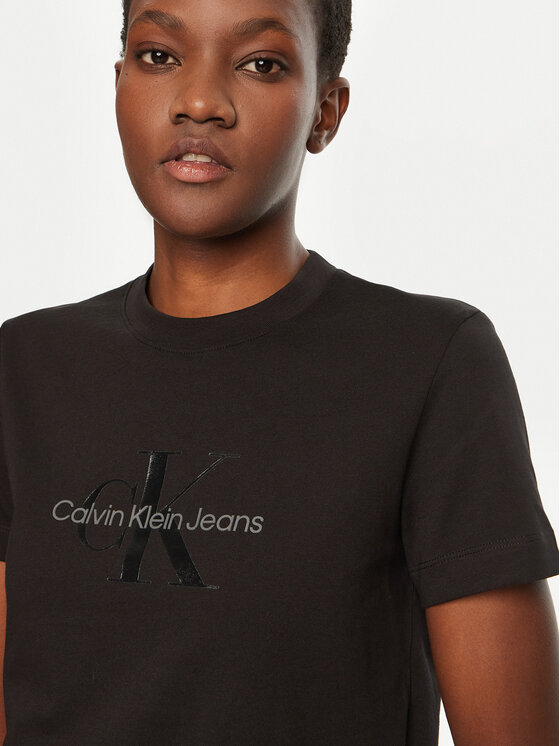 Calvin Klein Jeans Calvin Klein Jeans T-krekls J20J224983 Melns Regular Fit