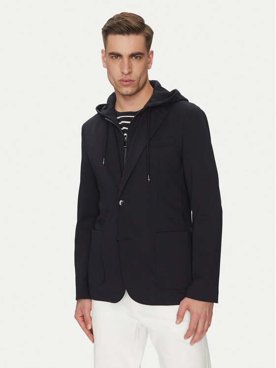 Tommy Hilfiger Tommy Hilfiger Sacou MW0MW39188 Bleumarin Regular Fit