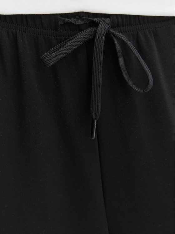 ONLY ONLY Bavlnené nohavice Maya 15369156 Čierna Loose Fit