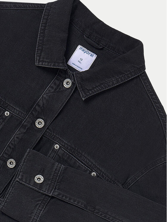 Mayoral Mayoral Kurtka jeansowa 6405 Czarny Regular Fit