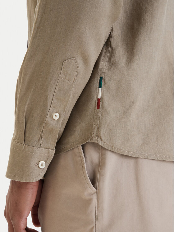 Aeronautica Militare Aeronautica Militare Cămașă 261CA1321UCT03089 Bej Regular Fit