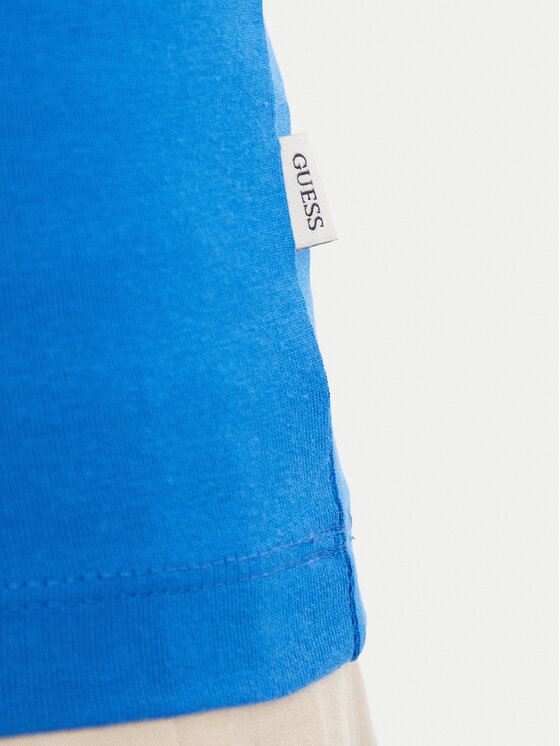 Guess Jeans Guess Jeans Top W6YP20 K4202 Modrá Slim Fit