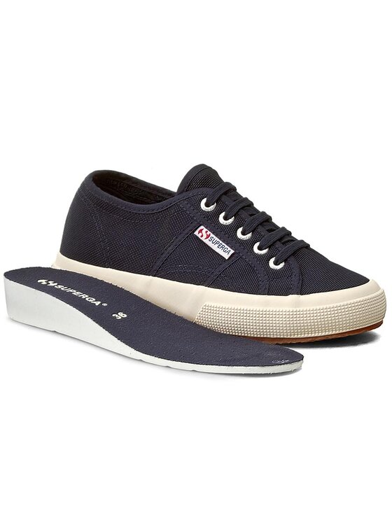Superga Sneakers aus Stoff 2750 Plus Cotu S003J70 Dunkelblau Modivo