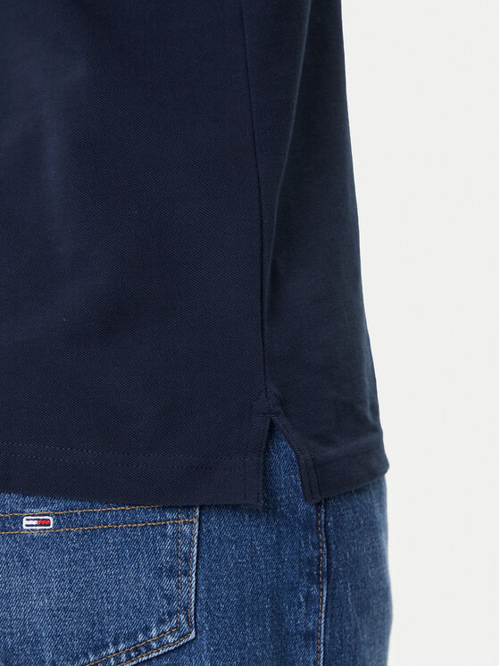 Tommy Jeans Tommy Jeans Tricou polo Linear DM0DM20914 Bleumarin Regular Fit
