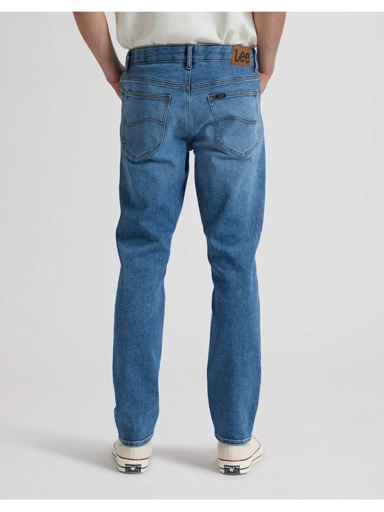 Lee Lee Jeansy DAREN ZIP FLY Niebieski Straight Fit