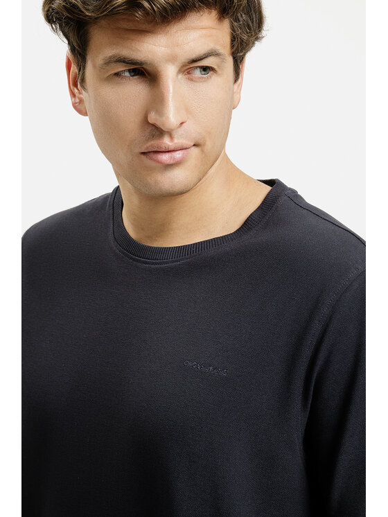 Cross Jeans Cross Jeans T-Shirt 16122-310 Granatowy Regular Fit