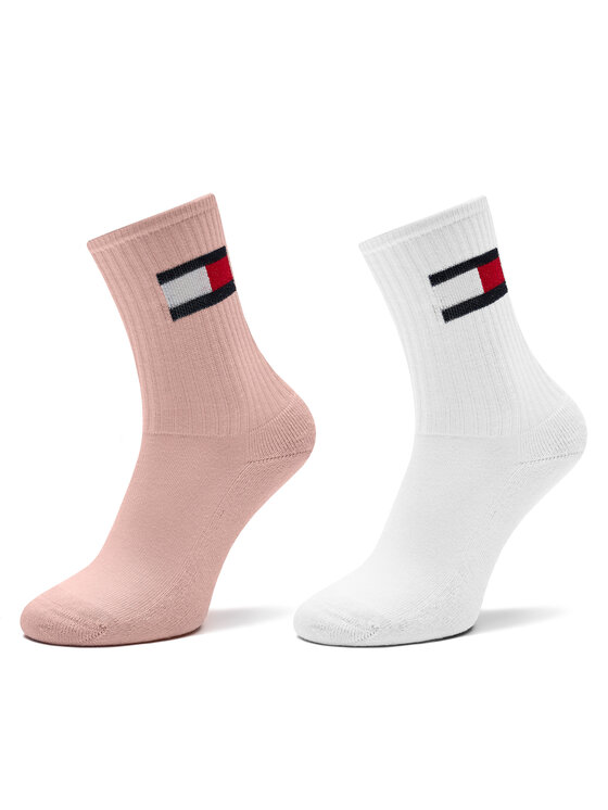 Tommy Hilfiger Tommy Hilfiger 2er-Set hohe Kindersocken 701229940 Rosa