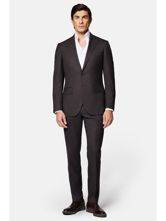 Lancerto Lancerto Garnitur Veracruz GA073124000017 Brązowy Slim Fit