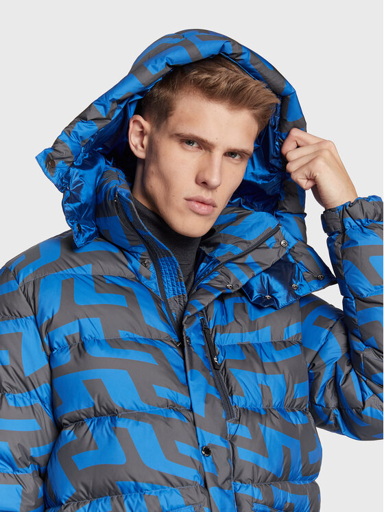 J.Lindeberg J.Lindeberg Pehelykabát Sphere Print AMOW06668 Sötétkék Regular Fit