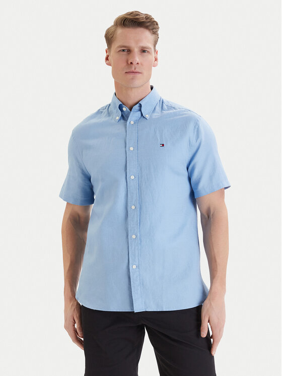 Tommy Hilfiger Cămașă MW0MW42450 Albastru Regular Fit