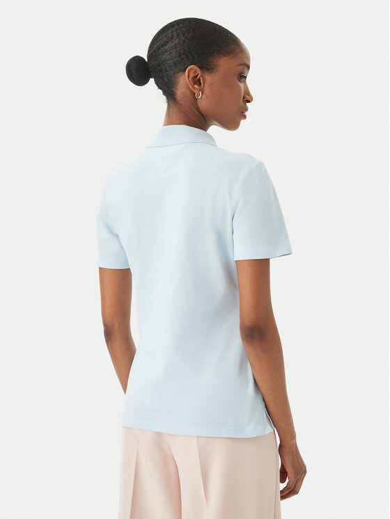 Tommy Hilfiger Tommy Hilfiger Polo marškinėliai WW0WW43225 Šviesiai mėlyna Regular Fit