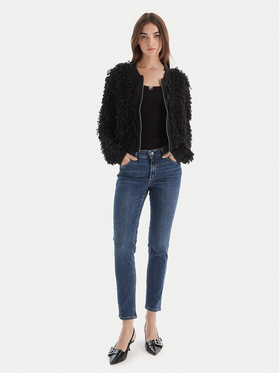 Liu Jo Liu Jo Jeans hlače UF5035 D0236 78857 Mornarsko modra Slim Fit