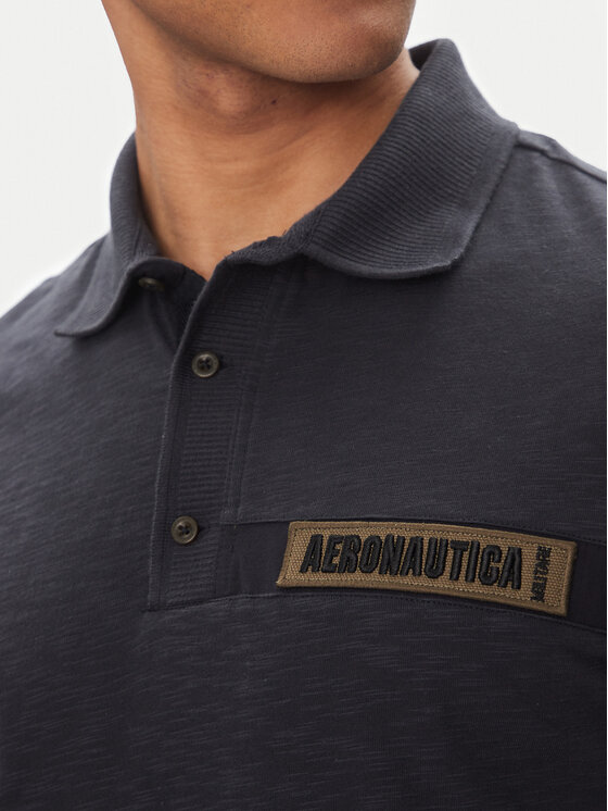 Aeronautica Militare Aeronautica Militare Polo marškinėliai 251PO1865J680 Tamsiai mėlyna Regular Fit