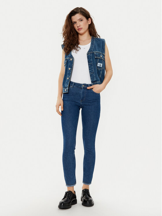 ONLY ONLY Jeansy 15336726 Tmavomodrá Skinny Fit