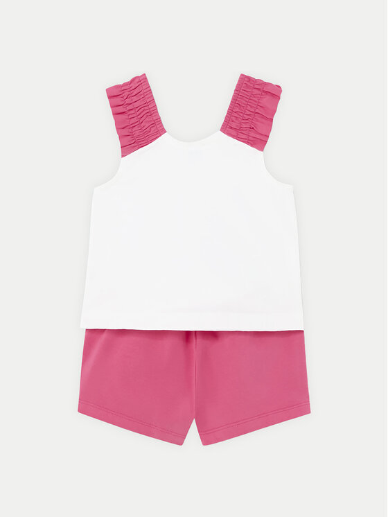 Mayoral Mayoral Set top i pantaloni scurti 1230 Roz Regular Fit