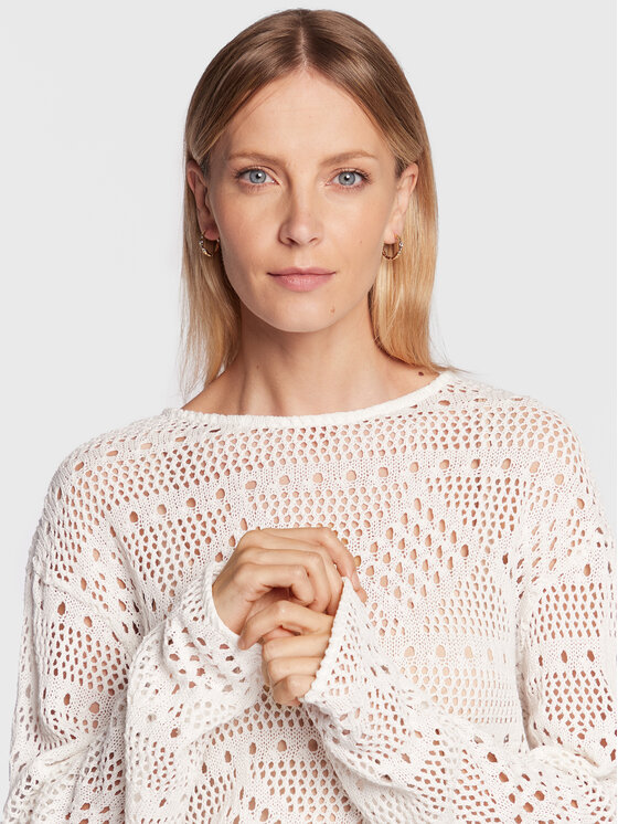 Gina Tricot Gina Tricot Pullover Hedda 18423 Weiß Relaxed Fit