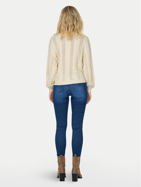 ONLY ONLY Sweter Rubina 15317515 Beżowy Regular Fit