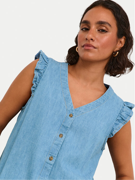 Kaffe Kaffe Blúz Louise 10508521 Kék Regular Fit