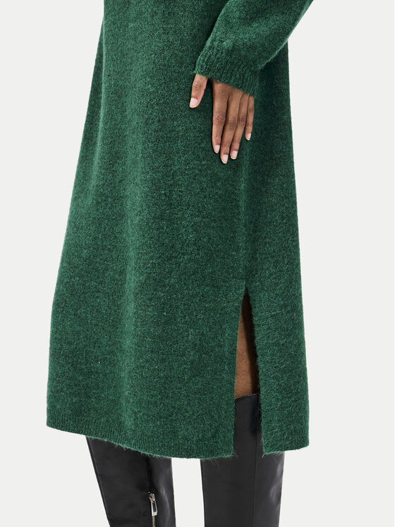 YAS YAS Pletena obleka 26030704 Zelena Loose Fit