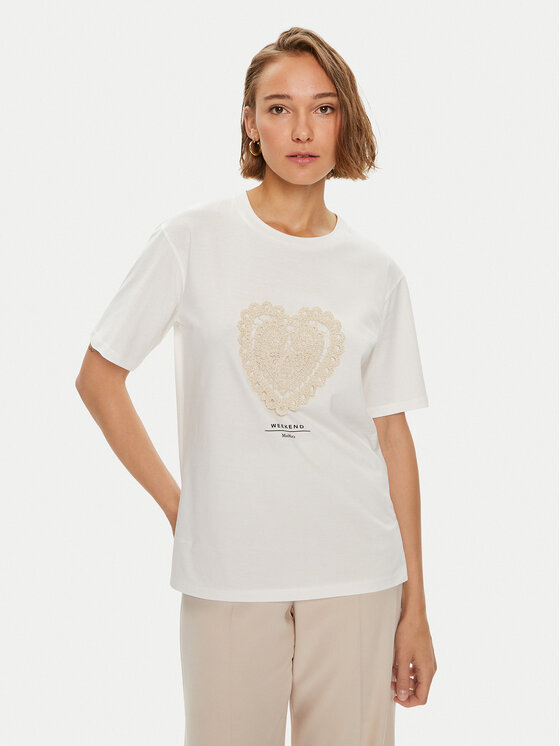 Weekend Max Mara Tricou 2425976041 Alb Regular Fit