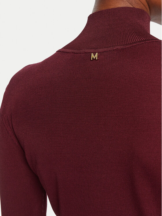 LOLA CASADEMUNT LOLA CASADEMUNT Krekls ar augstu apkakli MF2511013 Bordo Regular Fit