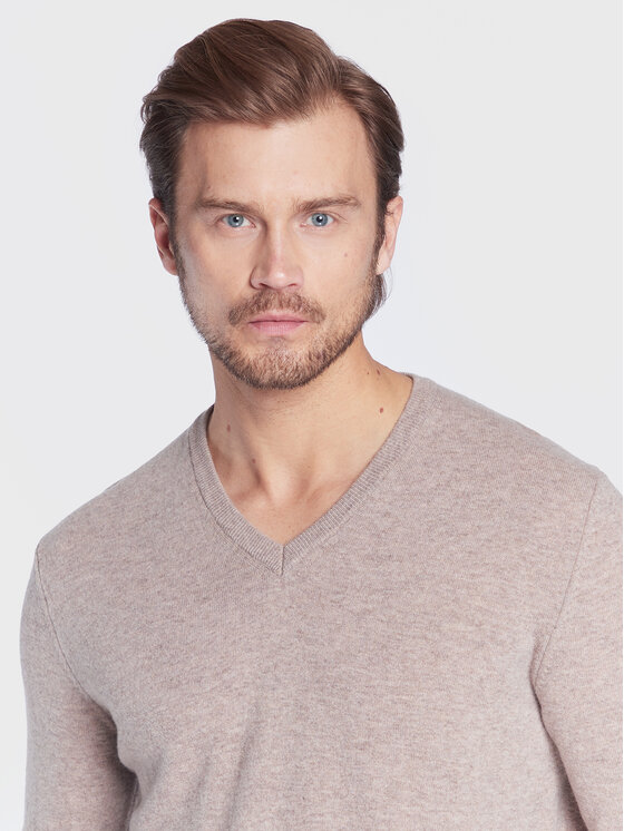 United Colors Of Benetton United Colors Of Benetton Пуловер 1002U4407 Бежов Regular Fit