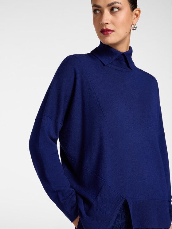 Elena Mirò Elena Mirò Maglione M113Z000880N024 Blu Over Fit