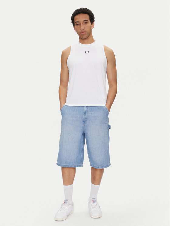 Lee Lee Džínsové šortky Carpenter 112364163 Modrá Loose Fit