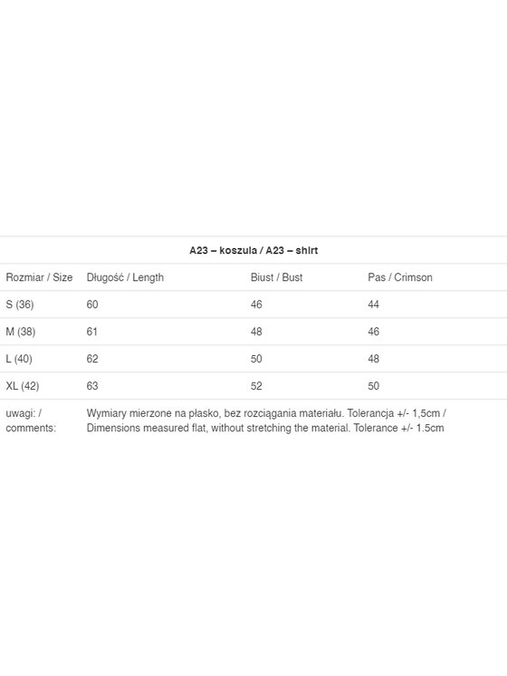 Awama Awama Koszula A023 Écru Basic Fit