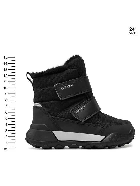 Geox Geox Sniego batai J Trekkyup Boy B Abx J46MBF 0FU50 C9999 M Juoda