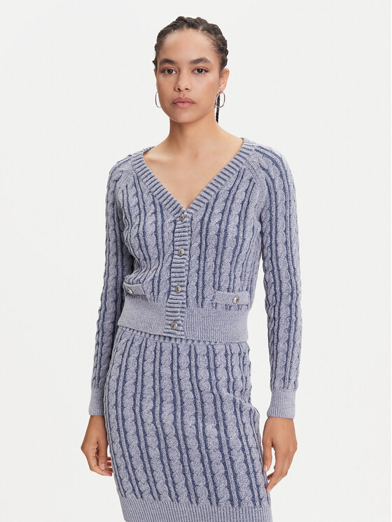 Guess Guess Cardigan W5YR15 Z3OU0 Albastru Regular Fit