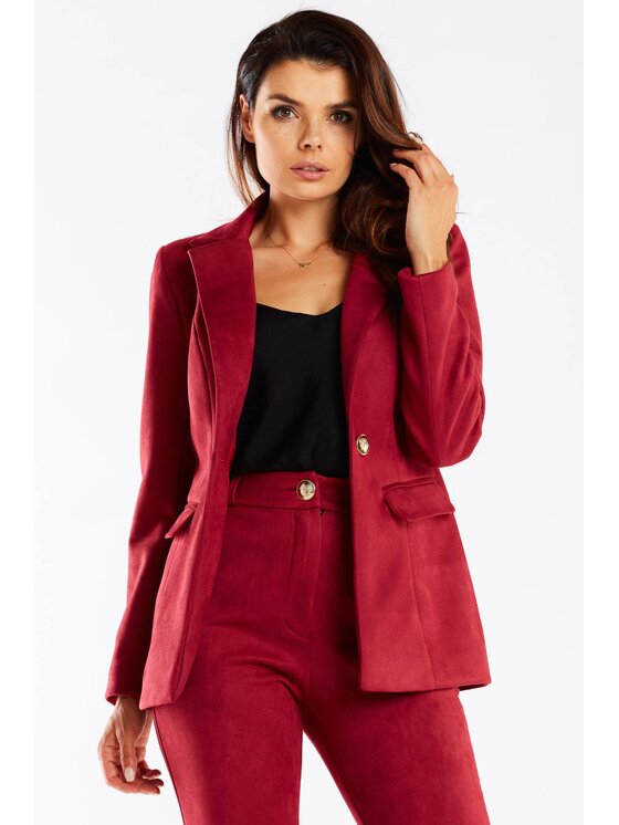 Awama Awama Giacca da abito A460 Bordeaux Basic Fit