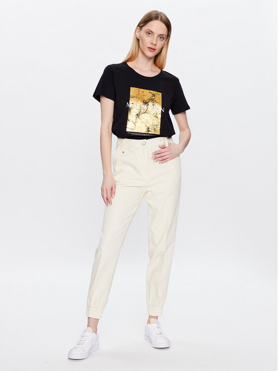 Volcano Volcano T-Shirt T-Motiv L02143-S23 Czarny Regular Fit