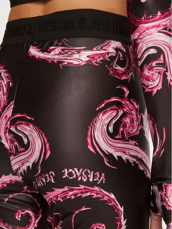 Versace Jeans Couture Versace Jeans Couture Legginsy 77HAC101 JS360 Czarny Slim Fit