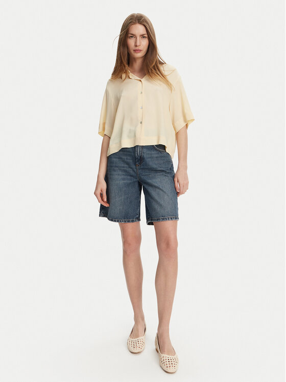 Marella Marella Jeans kratke hlače Short 2513141024 Modra Relaxed Fit