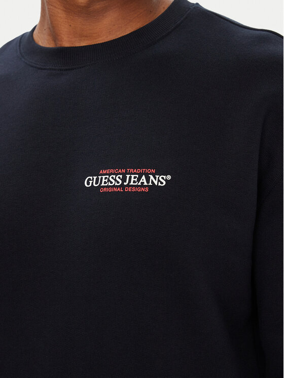Guess Jeans Guess Jeans Bluza M4YQ17 K9V31 Granatowy Regular Fit