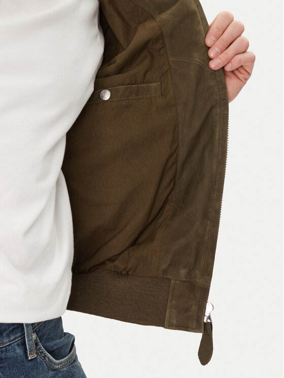 SCHOTT N.Y.C. SCHOTT N.Y.C. Geacă de piele LC300 Kaki Regular Fit