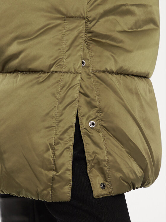 Tommy Jeans Tommy Jeans Μπουφάν χειμωνιάτικο Satin DW0DW16587 Πράσινο Relaxed Fit