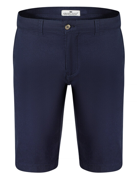 Cross Jeans Cross Jeans Szorty materiałowe A 565-278 Granatowy Chino Fit