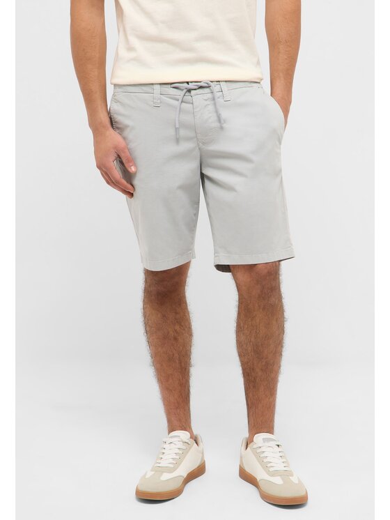 Mustang Mustang Pantaloncini di tessuto Portland Shorts Grigio Slim Fit