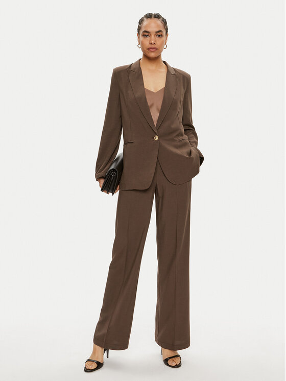 ViCOLO ViCOLO Hlače iz tkanine TB1562 Rjava Regular Fit