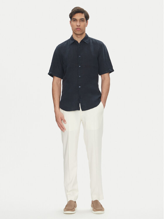 BOSS BOSS Košeľa 50537382 Tmavomodrá Regular Fit
