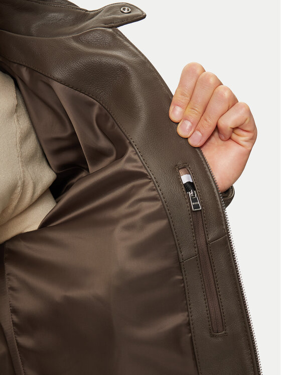 BOSS Boss Lederjacke H-Mansell2 50518906 Braun Regular Fit