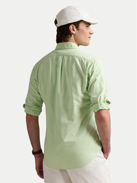 Polo Ralph Lauren Polo Ralph Lauren Πουκάμισο 710968913006 Πράσινο Custom Fit