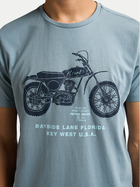 Petrol Industries Petrol Industries T-Shirt M-1050-TSR707 Μπλε Regular Fit