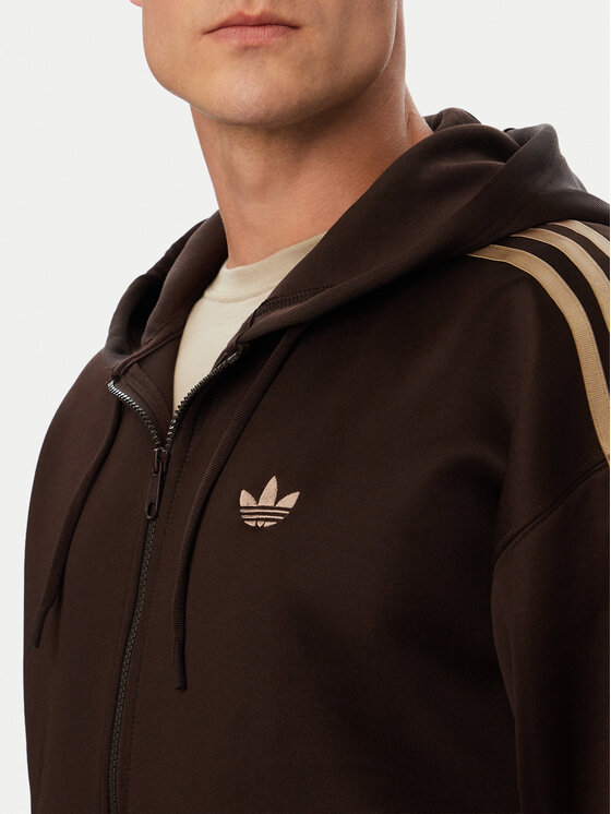 adidas adidas Pulóver adicolor Spacer KS7426 Sötétbarna Oversize